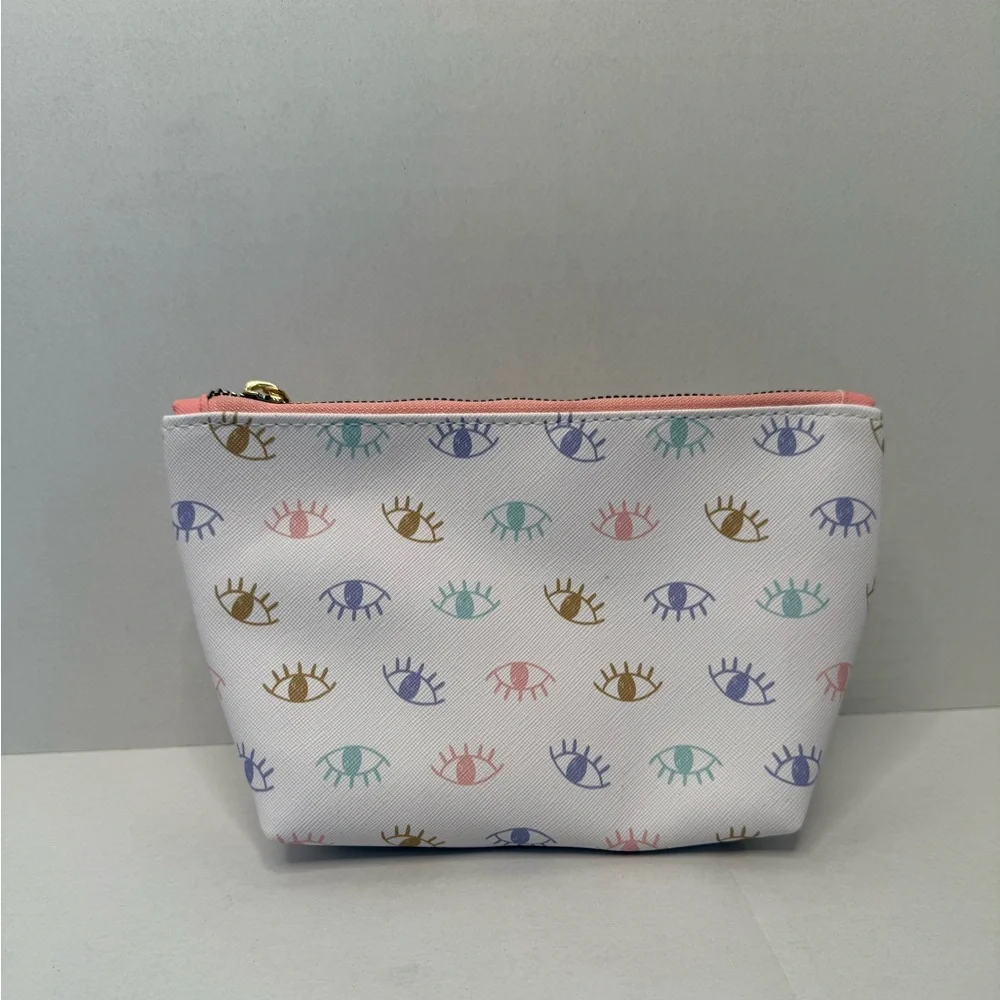 Eye Patterned White Pouch - Picture 2 of 6